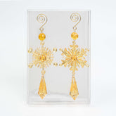 8.5" ACRYLIC SNOWFLAKE DROP ORN