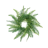18" FERN CANDLE RING WITH 6.5" INNER