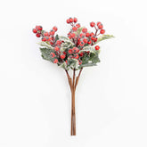 14" FROST BERRY HOLLY LEAF BUNDLE