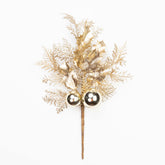 14" METALLIC CEDAR HOLLY BALL PICK