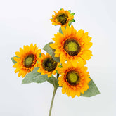 24" REAL TOUCH SUNFLOWER SPRAY X 5