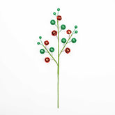 19" MIXED JINGLE BELL BALL SPRAY