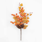 18" HARVEST LEAF BERRY PINECONE PICK