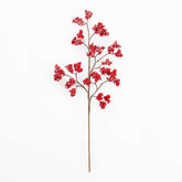 24" SNOW CLUSTER BERRY SPRAY X 12