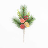 15" MIXED FRUIT BERRY PINE PICK
