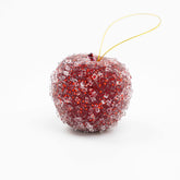 3" BEADED APPLE ORNAMENT