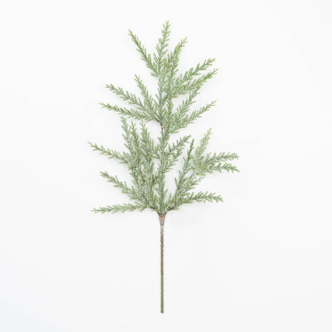 20" FROSTED PRICKLY JUNIPER SPRAY