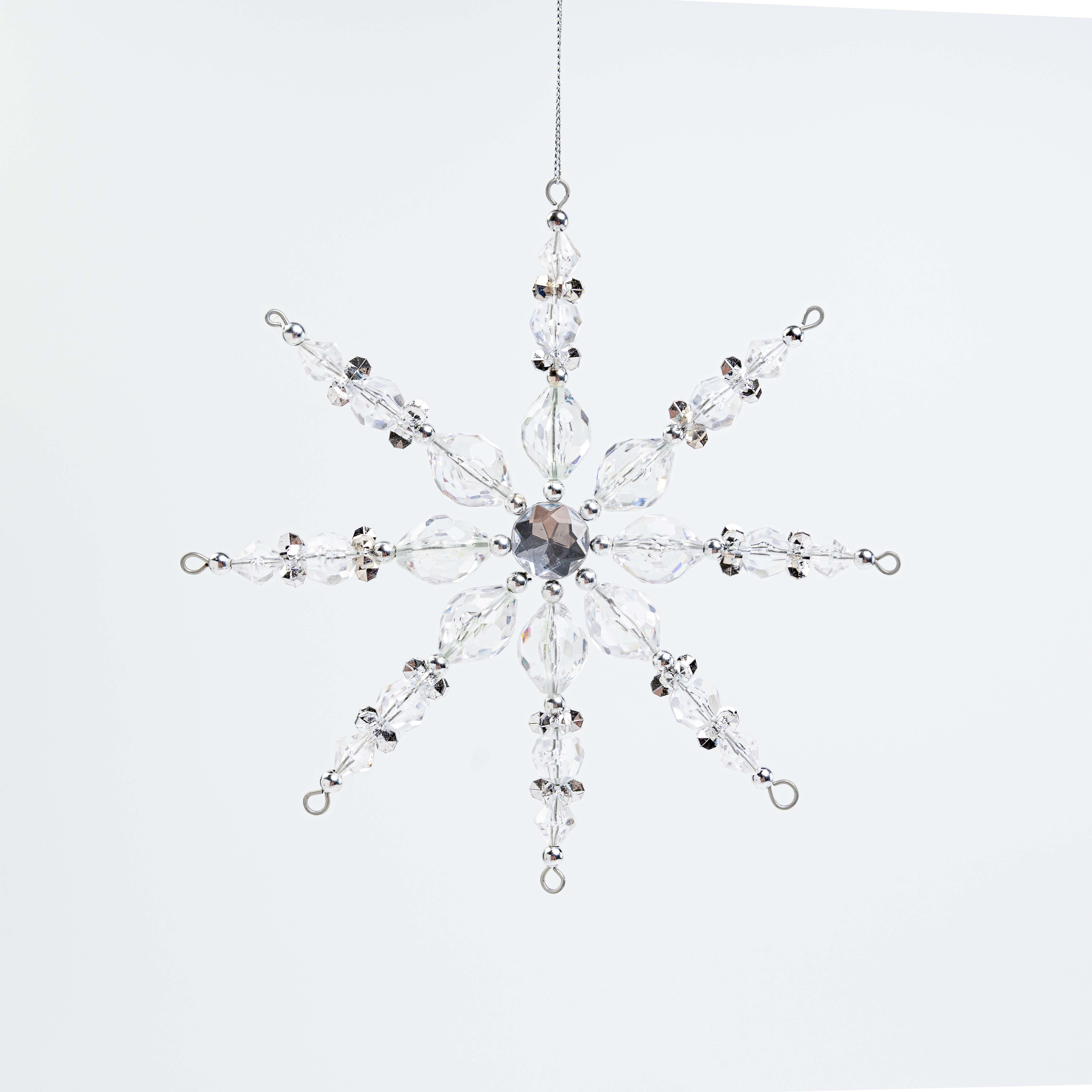 7" ACRYLIC SNOWFLAKE ORN