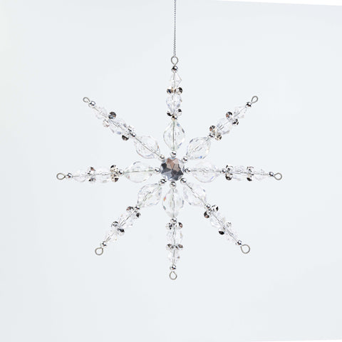 7" ACRYLIC SNOWFLAKE ORN
