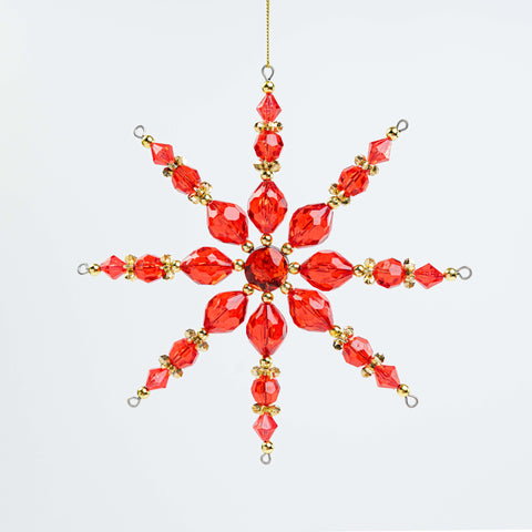 7" ACRYLIC SNOWFLAKE ORN
