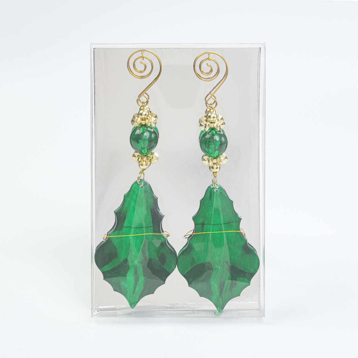 7.5" ACRYLIC DROP ORN BX OF 2
