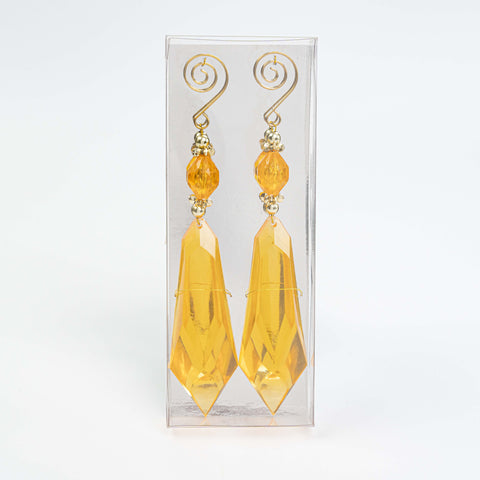 8.5" ACRYLIC DROP ORN BX OF 2