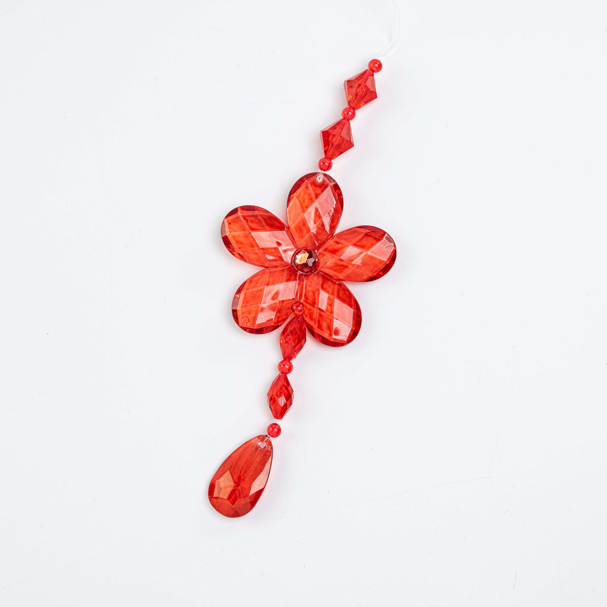 8" ACRYLIC FLOWER DROP ORN