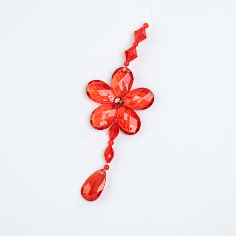 8" ACRYLIC FLOWER DROP ORN