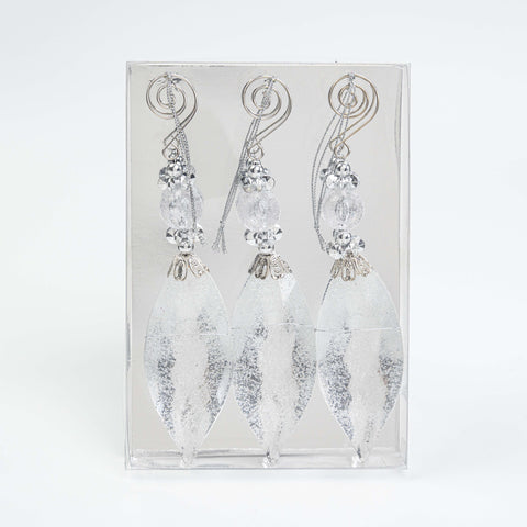 7.5" ACRYLIC DROP ORN BX OF 3