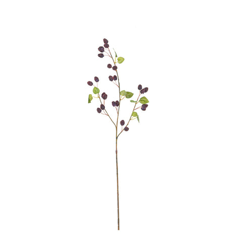 28" MULBERRY WITH LEAF SPRAY