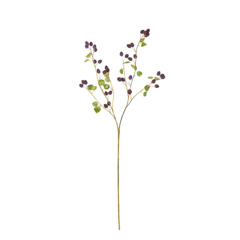 37" MULBERRY WITH LEAF SPRAY