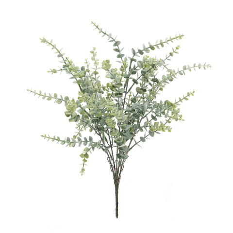 21" FLOCKED EUCALYPTUS LEAF BUSH X 5