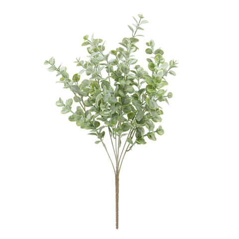21" FLOCKED EUCALYPTUS LEAF BUSH X 7