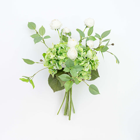 18" HYDRANGEA RANUNCULUS BUNDLE