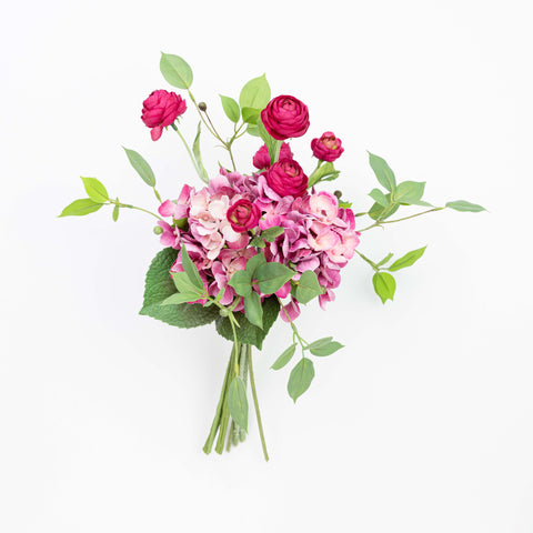 18" HYDRANGEA RANUNCULUS BUNDLE