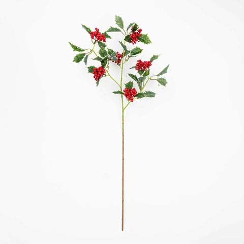 34" HOLLY BERRY SPRAY