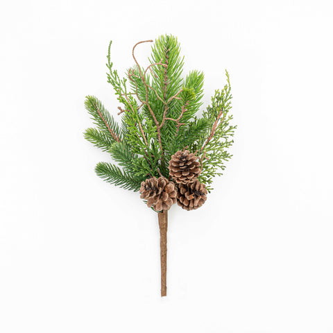 14" MIXED PINE PINECONE CEDAR TWIG PICK