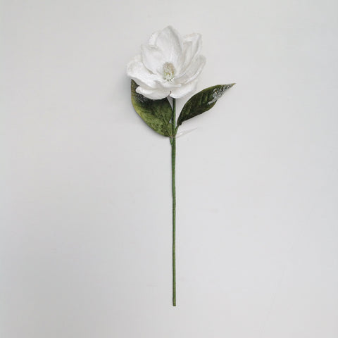 24" FROSTED MAGNOLIA STEM