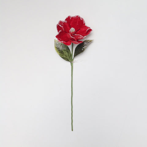 24" FROSTED MAGNOLIA STEM