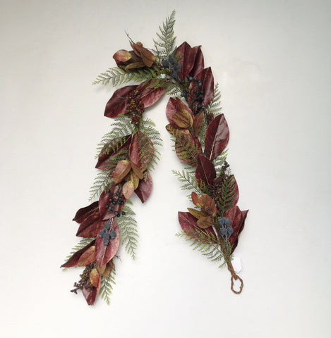 6' FALL LEAF BERRY GARLAND