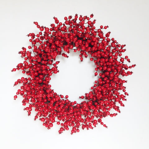 28" 18-25MM WATER PROOF GOOSE BERRY WREATH