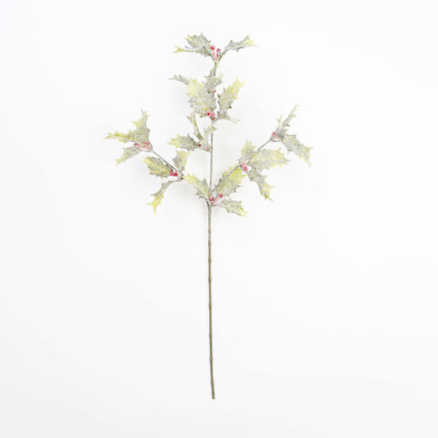 27" FROSTED HOLLY SPRAY X 3