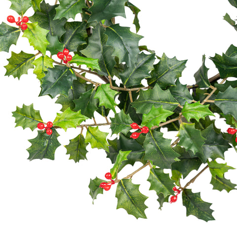 16" HOLLY BERRY WREATH