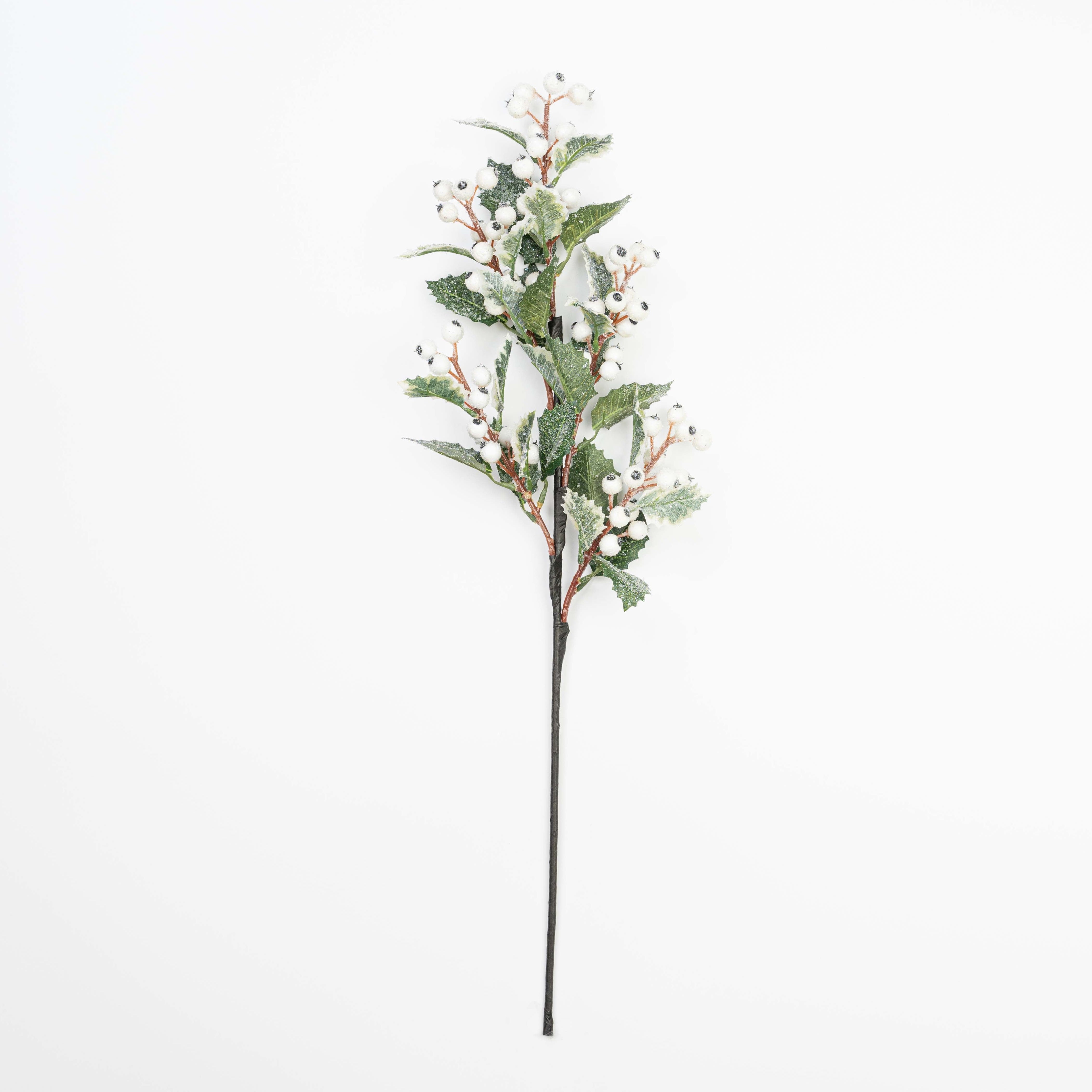 25" ICE BERRY HOLLY LEAF SPRAY