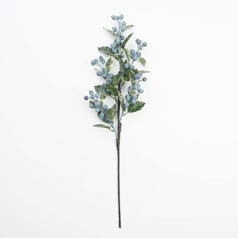 25" ICE BERRY HOLLY LEAF SPRAY