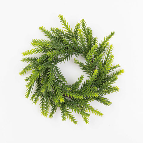8" MINI SNOW FRASIER FIR CANDLE RING 3.5"ID