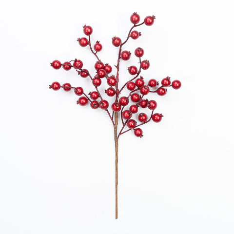 15.5" METALLIC GLITTER BERRY PICK X 3