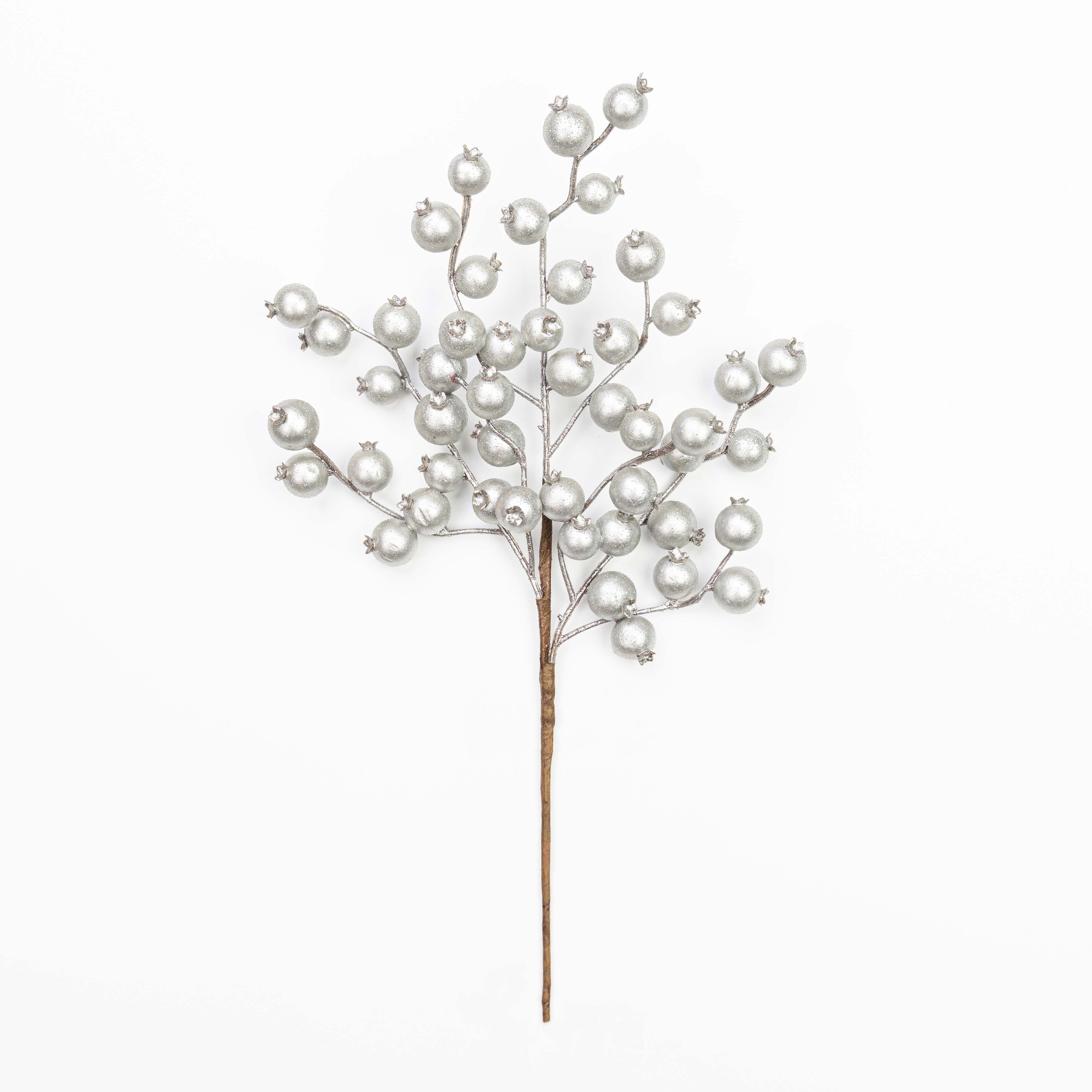 15.5" METALLIC GLITTER BERRY PICK X 3