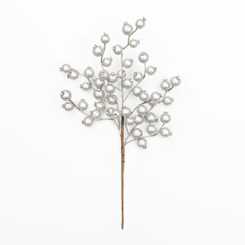 15.5" METALLIC GLITTER BERRY PICK X 3
