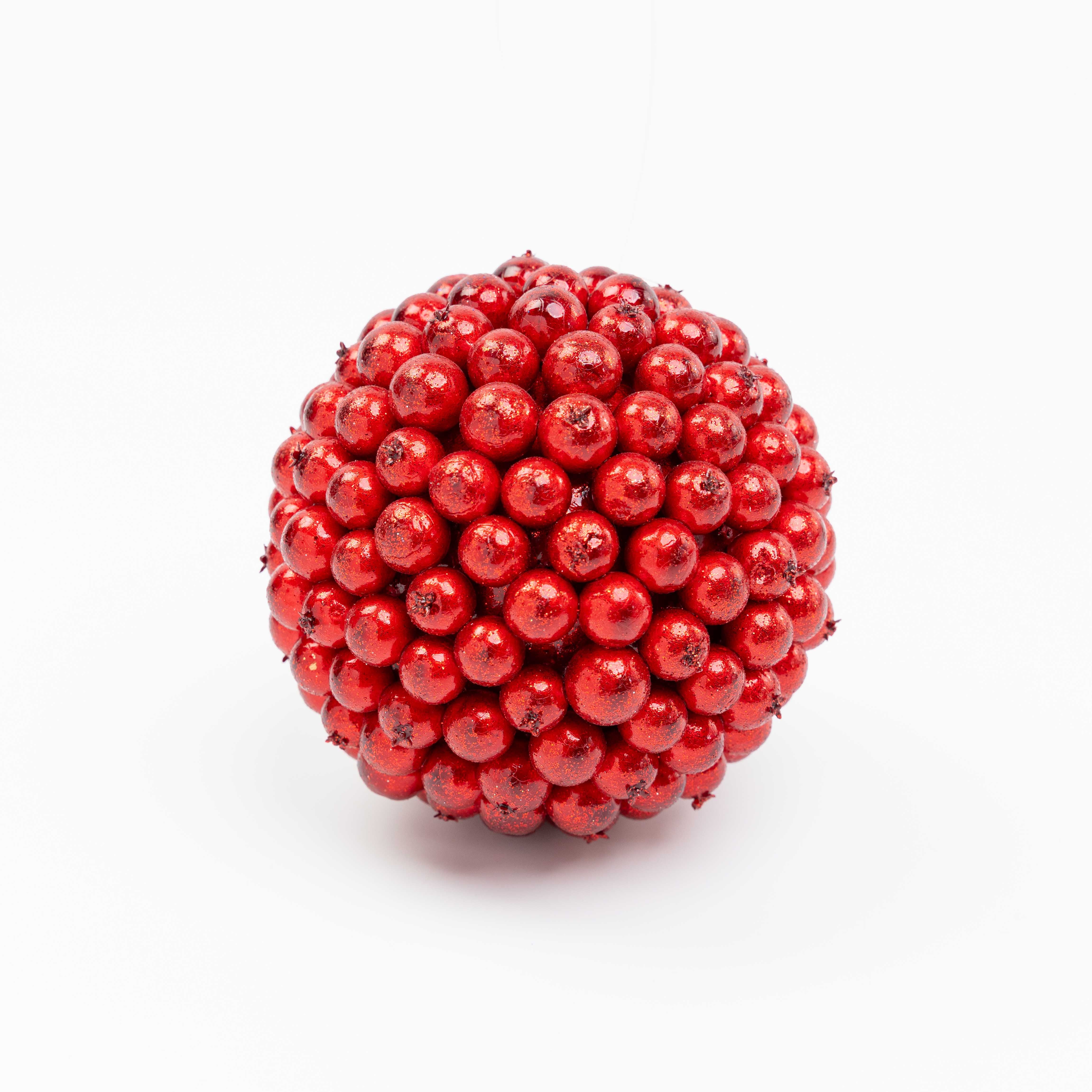 5" GLITTER BERRY KISSING BALL