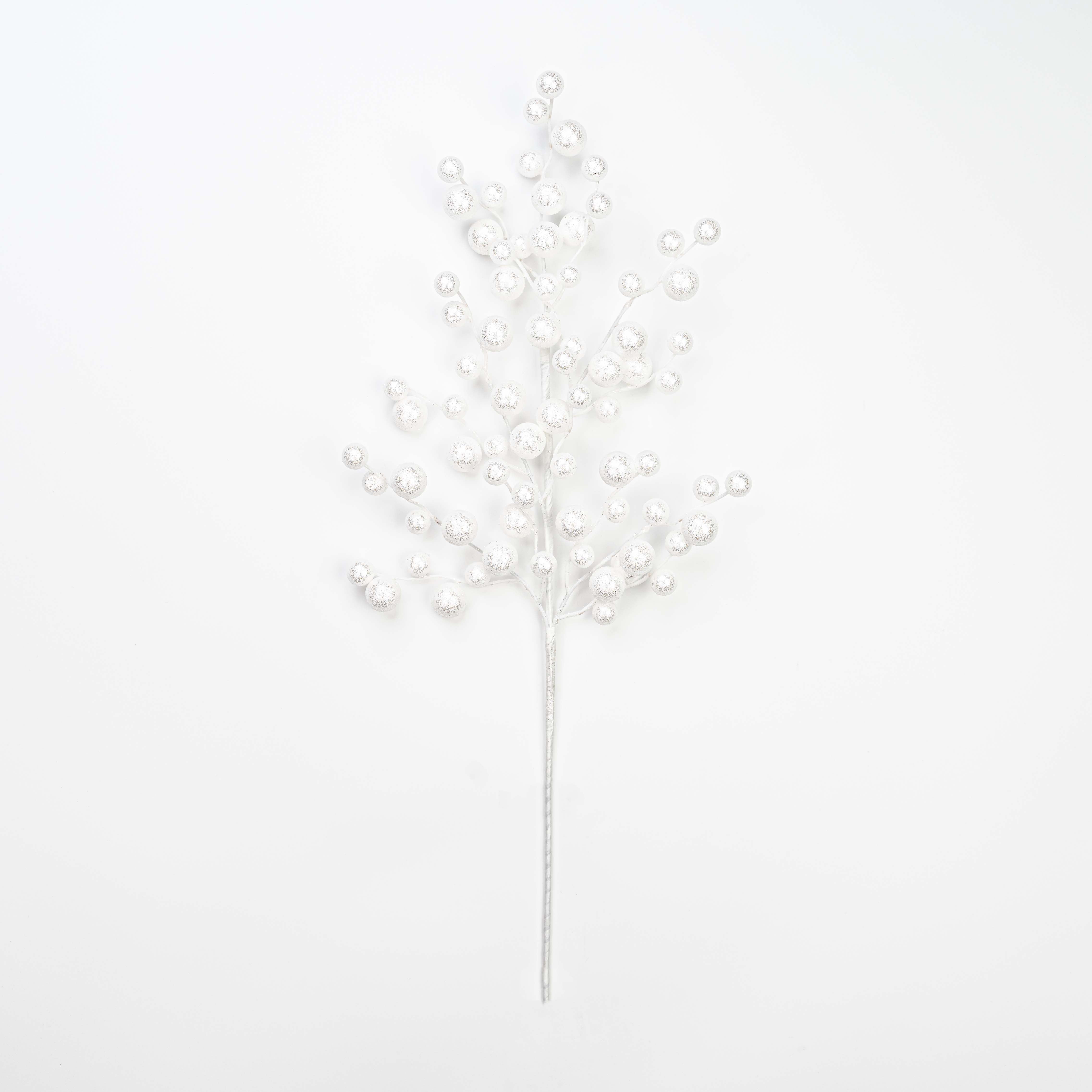 25" GLITTER BERRY SPRAY