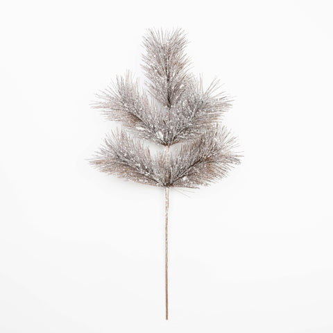 26" SNOW METALLIC PINE SPRAY