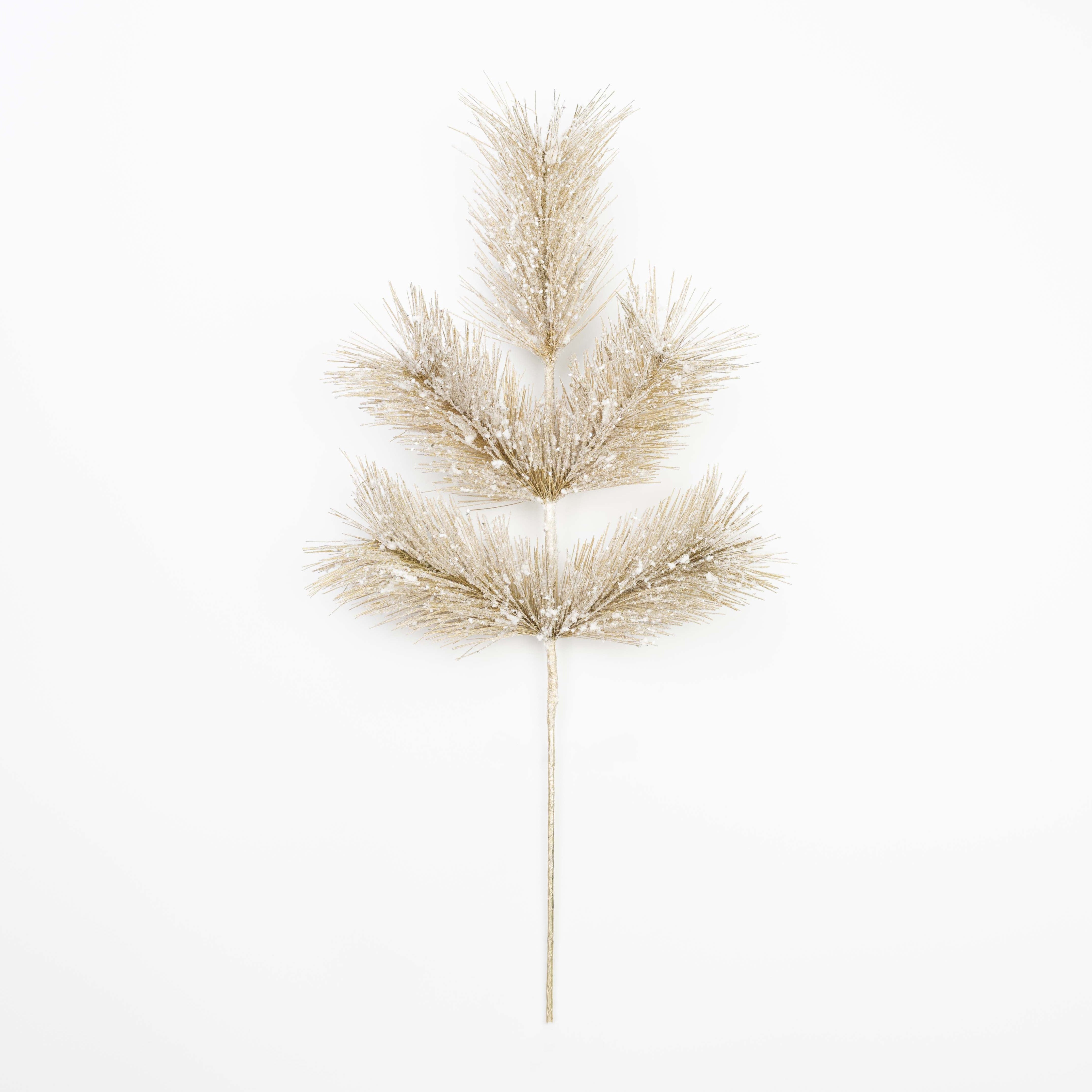 26" SNOW METALLIC PINE SPRAY