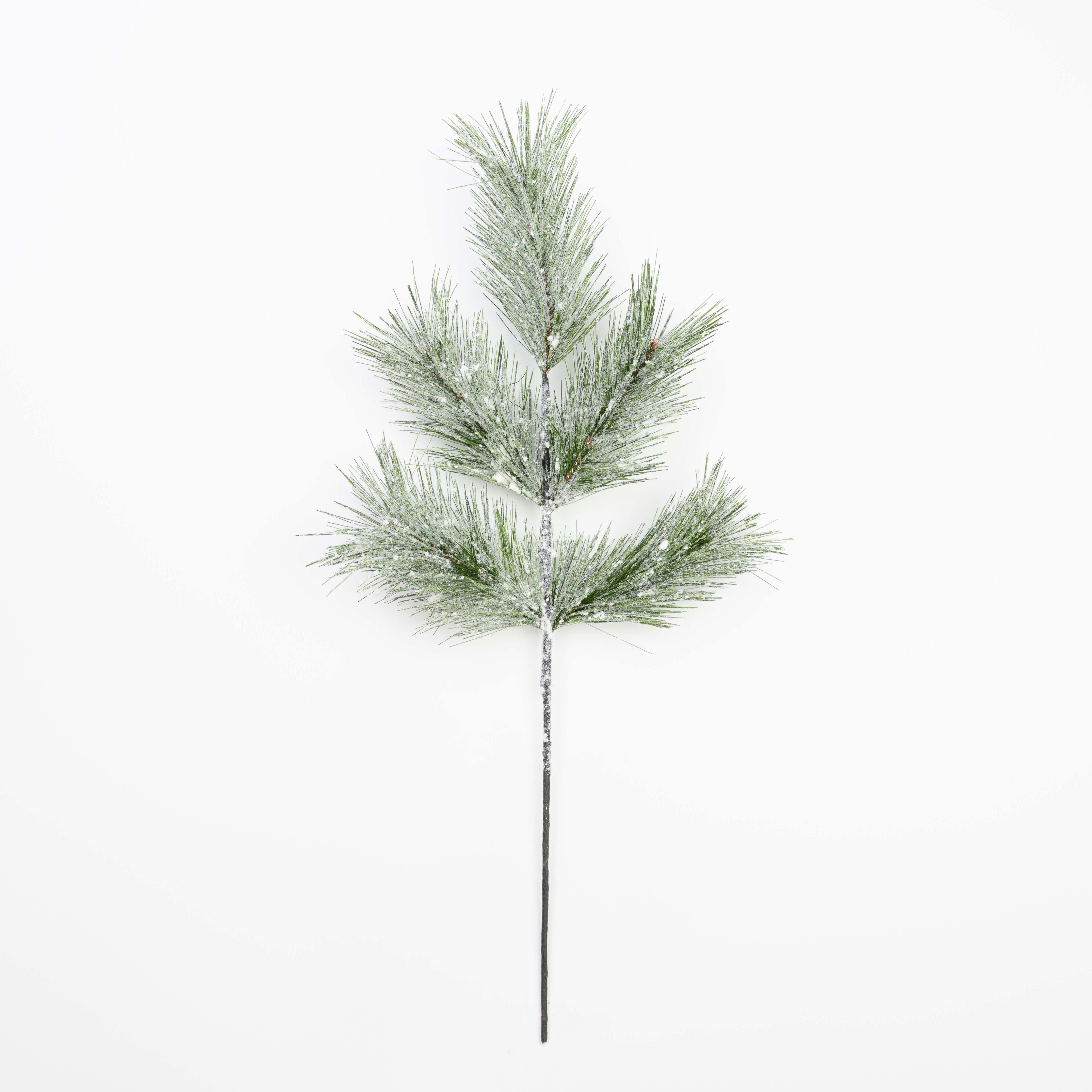 26" SNOW METALLIC PINE SPRAY