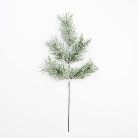 26" SNOW METALLIC PINE SPRAY