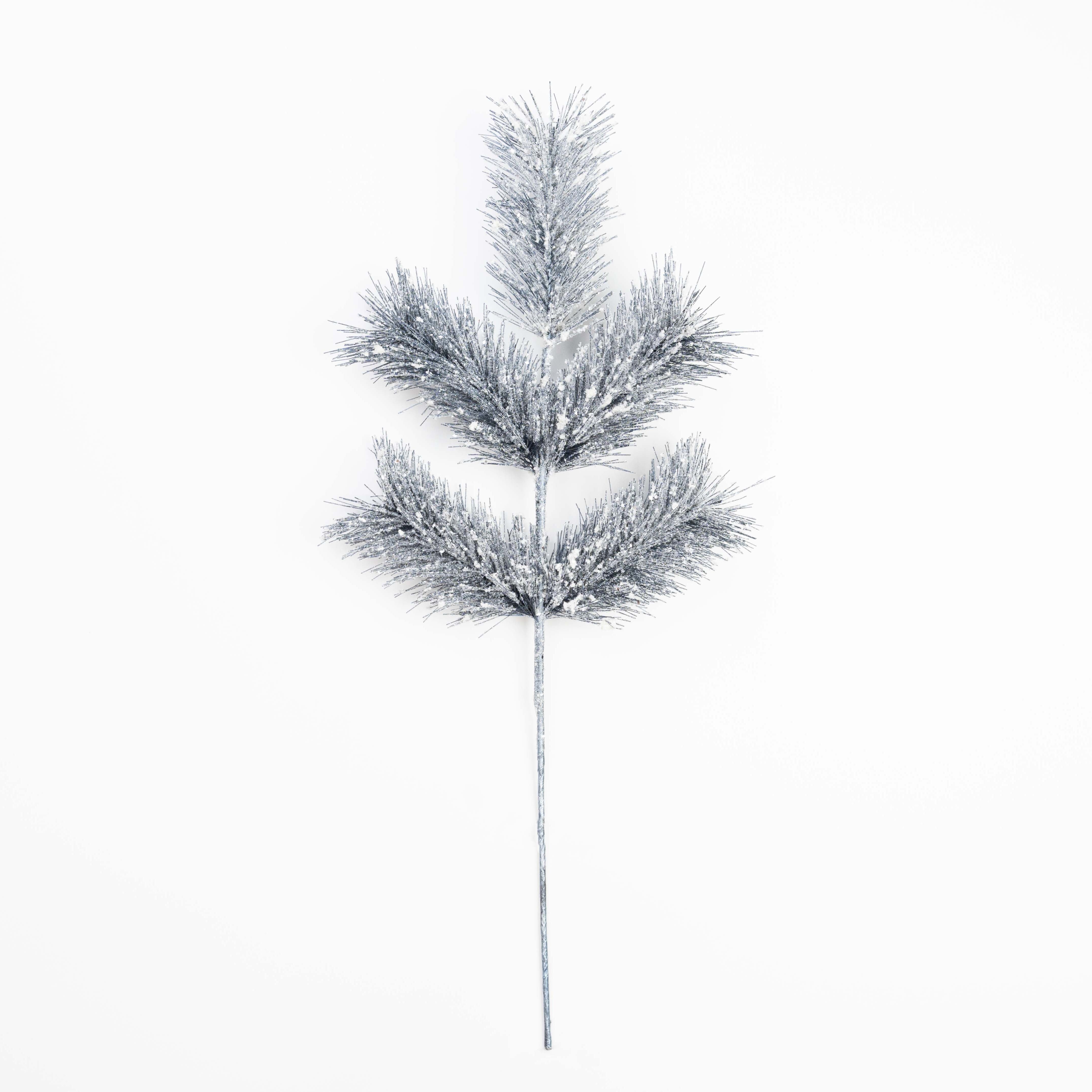 26" SNOW METALLIC PINE SPRAY