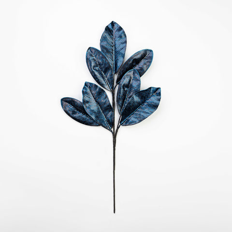 25" METALLIC MAGNOLIA LEAF SPRAY X 7