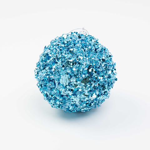 4" ICE SEQUIN BALL ORNAMENT