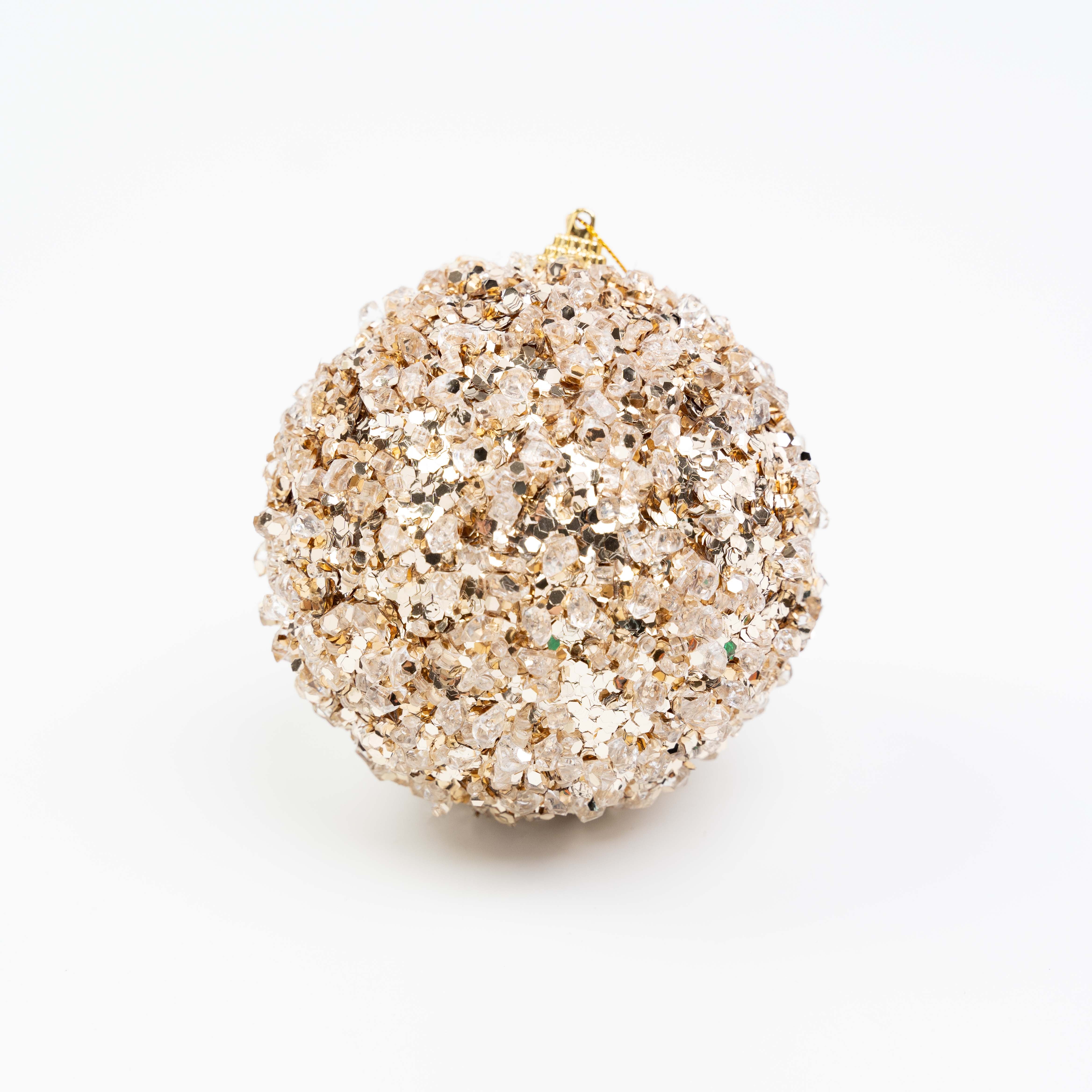 4" ICE SEQUIN BALL ORNAMENT