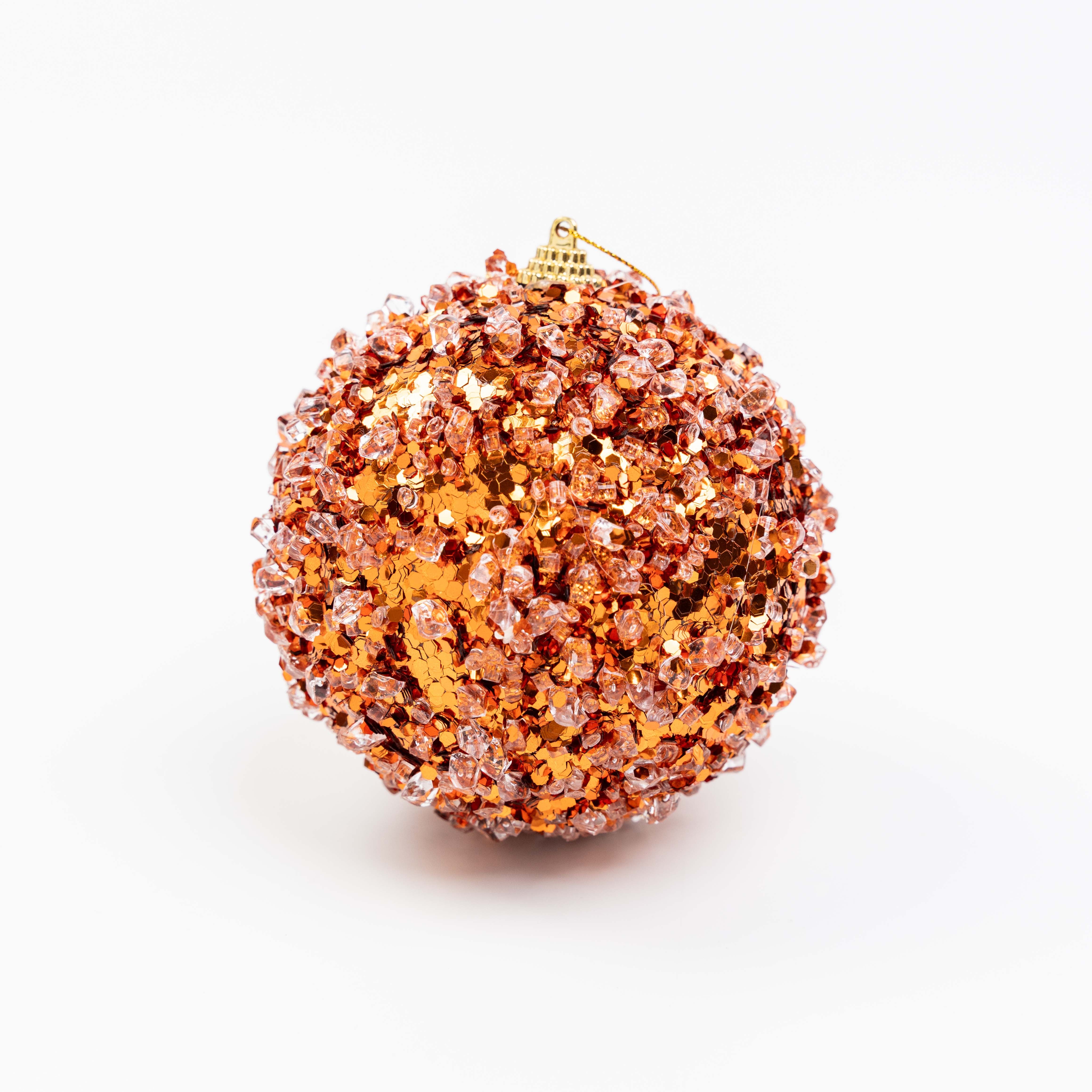 4" ICE SEQUIN BALL ORNAMENT